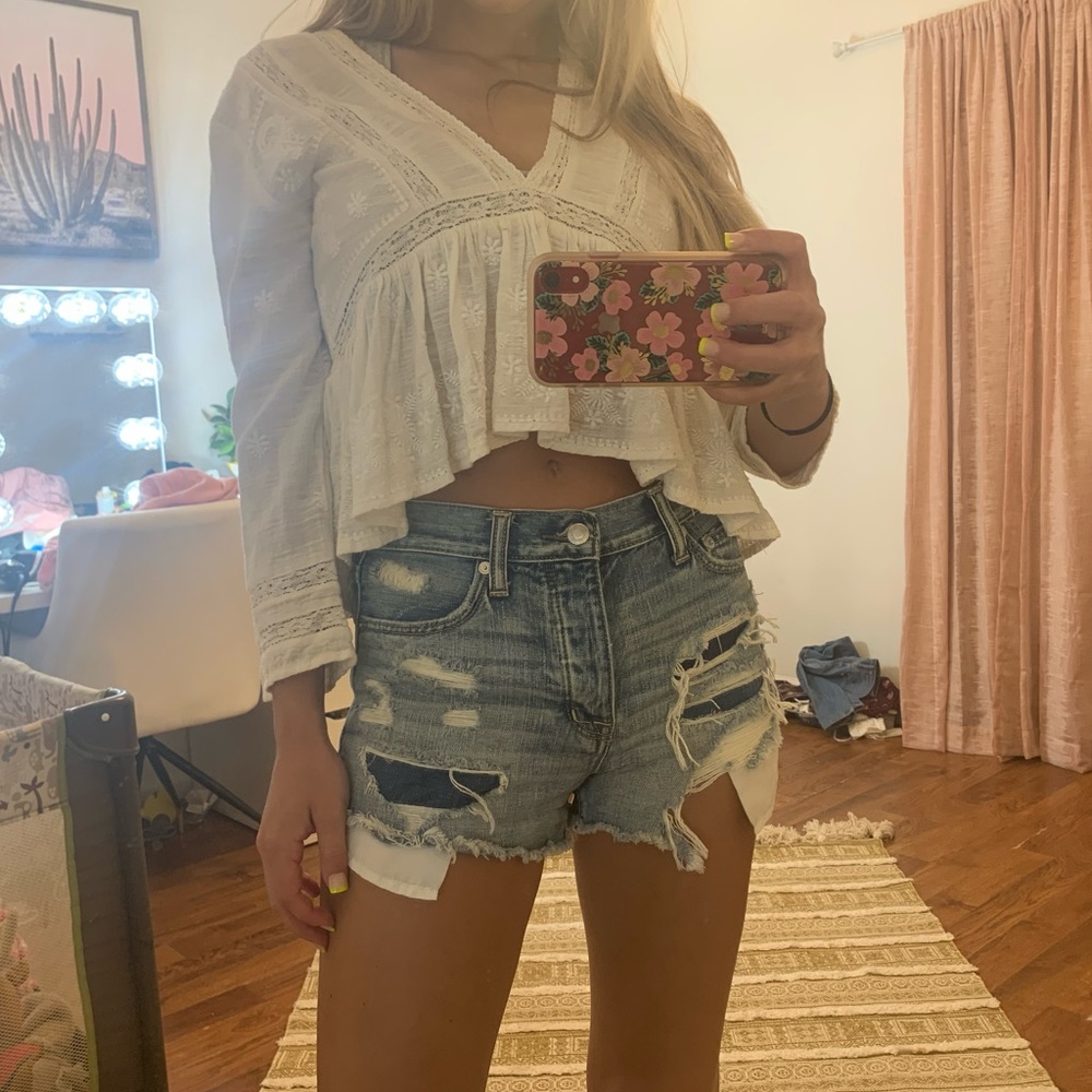 American eagle high rise shorts